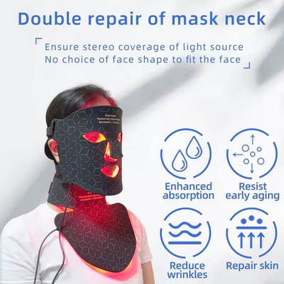 Facial and Neck Red Light Beauty MaskFacial and Neck Red Light Beauty Mask